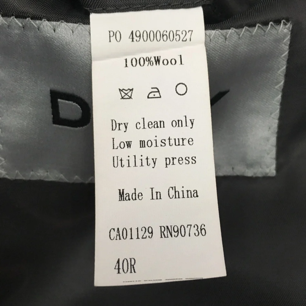 Dkny 40r mens suit gray plaid checks skinny fit 100% wool 2 piece new nwt ea0028